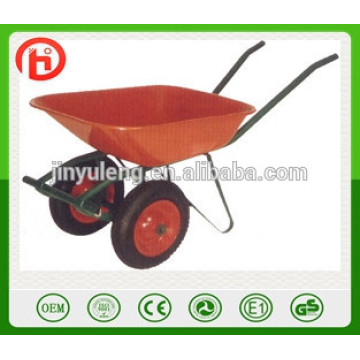 2 wheels metal wheel barrow for Building, farm, garden